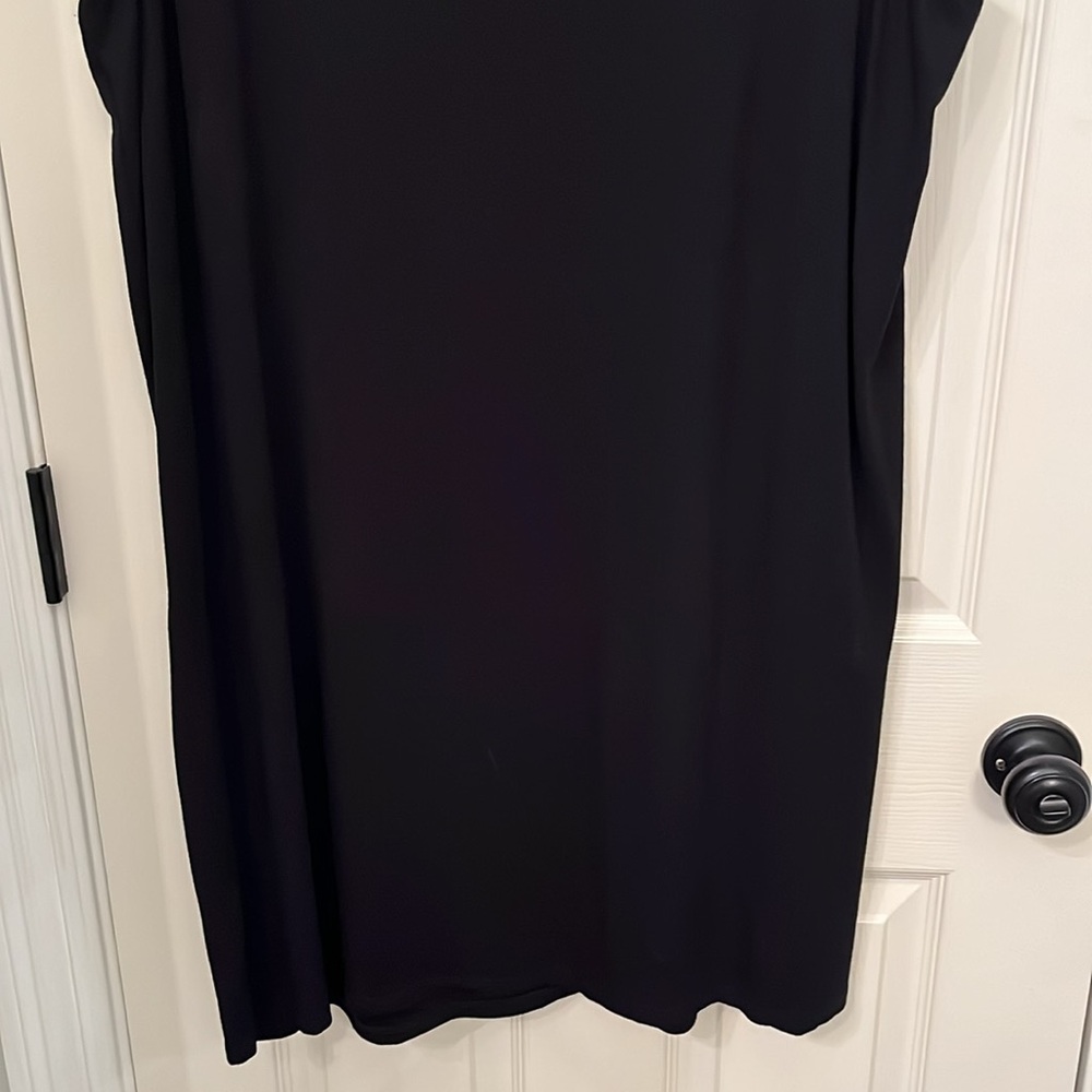 Eileen Fisher Sleeveless Crossover Jersey Dress Size XL Classic Comfort Casual - Picture 7 of 11